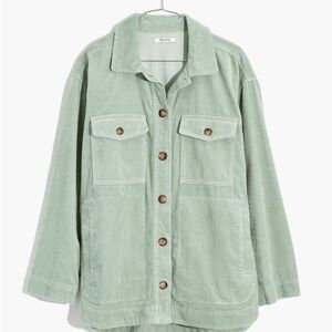 Madewell Light Green Corduroy Jacket
